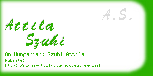 attila szuhi business card